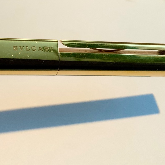 Bvlgari 18k yellow gold plated pen N517601 | Gray & Sons  Vintage Gold Plated Bvgari Ball Point Pen